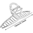 thumbnail image 5 of Long Claw Clips for Women Thick Hair 5.1" Big Metal Gold Hair Clips for Girls Large Hair Accessories 3 Pcs, 5 of 5