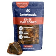 Pawstruck Natural Beef Knee Cap Bones for Dogs - 10 Count