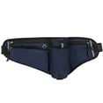 thumbnail image 2 of Running Waist PCS with Water Bottle Holder Adjustable Phone Belt Bag Waterproof Sports Fanny PCS for Men Women Marathon Hiking Outdoor Exercise Lightweight Travel Money Pouch Black 28x18x3cm, 2 of 6