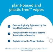 WaterWipes Sensitive Newborn & Baby Wipes, 3-In-1 Cleans, Cares, Protects, 99.9% Water, Unscented & Hypoallergenic, 12 Packs (720 Wipes)