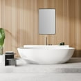 thumbnail image 2 of Nettuno 24" Rectangle Bathroom/Vanity Matt Black Aluminum Framed Wall Mirror, 2 of 15