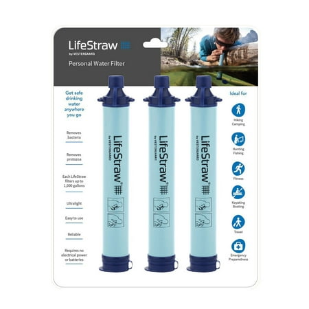 LifeStraw by Vestergaard 3-Piece BPA Free Personal Water Filter 9
