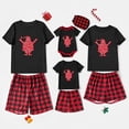 thumbnail image 2 of Pijamas familiares a juego de Navidad, diseño exclusivo, sombrero de Navidad, elfo, Papá Noel, conjunto de Pijamas cortos, 2 of 3