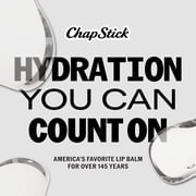 ChapStick Moisture + SPF 15 Lip Protectant with Broad Spectrum Sunscreen, Relieves Dryness, 24 Hour Moisture, Hydrating Lip Balm, 3-Pack, 0.15 oz Each