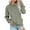 Army Green, variant on CaiJunJia 2024 Fall Women's Solid Color Crewneck Fleece Pullover Sweatshirts