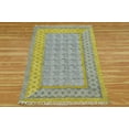 thumbnail image 3 of Casavani Handwoven Green Cotton Kitchen Area Mat Indoor Outdoor Rug Home Decor Kilim 2.6x4 feet, 3 of 5
