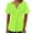 Green1, variant on yillto Women's Blouse V Neck Buttons Pleated Short Sleeve Tunic Tops Summer Solid Color Tshirts