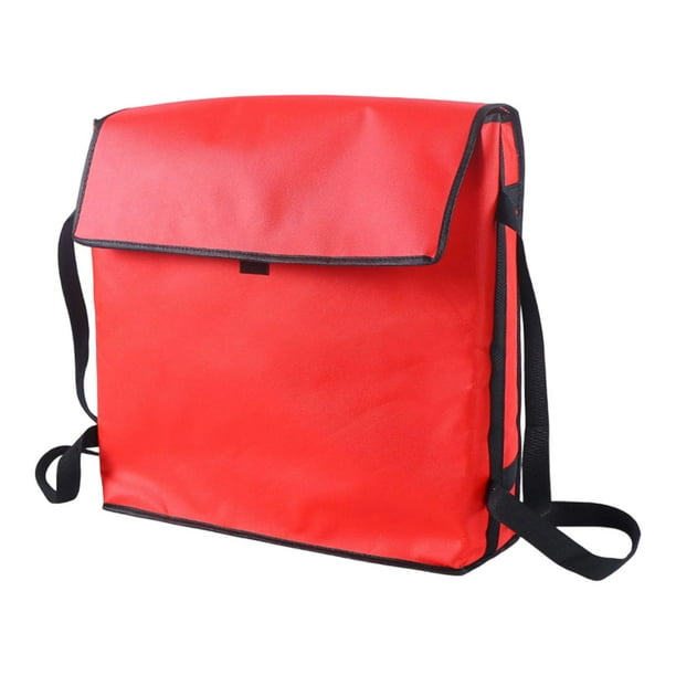 Bolsa térmica para pizza, bolsa para transportar comidas, bolsa multifuncional para pizzas. Rojo