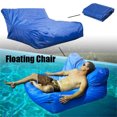 thumbnail image 1 of 120cm Large Pool Bean Bag Outdoor Lounge Blue Swimming Sofa Floating Chair, 1 of 9