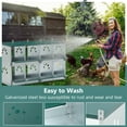 thumbnail image 4 of ZephyPaws Chicken Nesting Box,8 Compartments Metal Laying Boxes for Chicken Hens Ducks,Poultry Protect Eggs Chicken Coop Easy Egg Collection,Green, 4 of 6