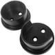 thumbnail image 3 of Juego de enchufes para postes Stone Harbor Hardware, negro mate, 2 agujeros, 3 of 4