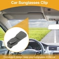 thumbnail image 2 of Clip de gafas de sol para coche Unique Bargains con imán, soporte universal para visera de sol, clip para gafas, ante/metal gris 13.5x5cm 1 pc, 2 of 7