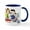 White/Navy Inside, variant on CafePress - Peanuts Gang Music Mugs - 11 oz Ceramic Mug - Novelty Coffee Tea Cup