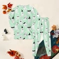 thumbnail image 2 of Gubotare Halloween Pjs Kids Boys Pajamas Pjs Toddler 2 Piece Sleepwear Kids Clothes Set Size 3t 4t (Green,3-4 Years), 2 of 8