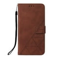 thumbnail image 6 of Embossed Wallet Case for Samsung Galaxy S23 Ultra, Magnetic Clasp Card Slots Holder Luxury Business PU Leather Flip Folio Cover with Kickstand Wireless Charging Case,Brown, 6 of 6