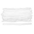 thumbnail image 1 of 1 Set 100 Pcs PVC Luggage Loops Luggage Tag Worm Loops Straps (Transparent), 1 of 2