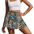 thumbnail image 2 of Xoenoiee Cowboy Leopard Print Pleated Tennis Skirts for Women High Waist Golf Skort with Built-in Shorts Breathable Athletic Skorts, 2XL, 2 of 6