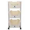 thumbnail image 2 of Multi Functional Storage Cart With Large Opening Design, Large Capacity Rolling Storage Rack For Small Space Storage, 2 of 8