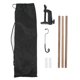thumbnail image 2 of Kit de suspensión de linterna para acampar poste de lámpara plegable ligero de nogal de fácil instalación portátil suave para picnic ANGGREK Otros, 2 of 8