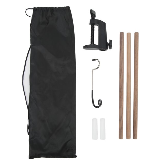 Poste de lámpara plegable, soporte de linterna de nogal, portátil, ligero para acampar, Picnic, pesca, barbacoa