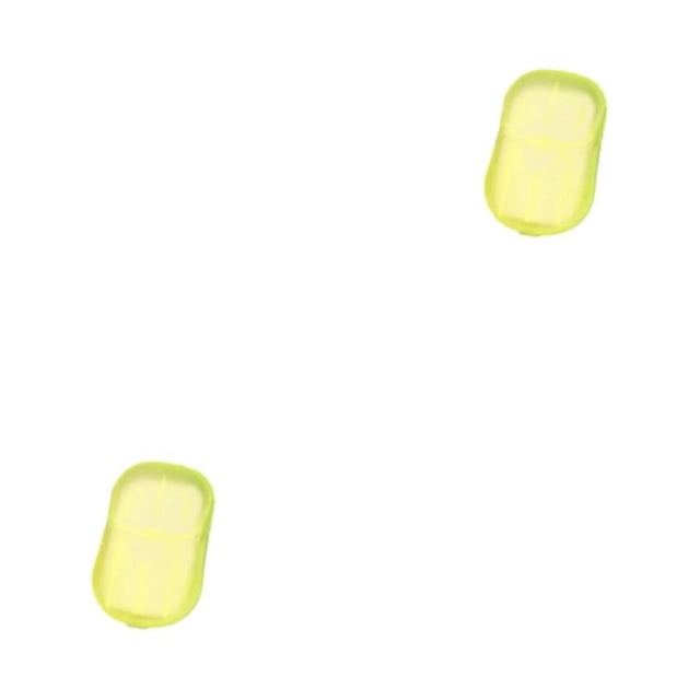 Seitruly 20 unids/caja de papel para lavar a mano, repuesto portátil de un solo , viaje, barbacoa, Camping, accesorios de placa Amarillo 2Conjunto