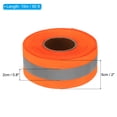 thumbnail image 2 of Unique Bargains Bande Réfléchissante, 2'x 50 Pieds Bande Réfléchissante pour Vêtements, Orange-Rouge, 2 of 5