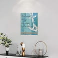 thumbnail image 3 of Bathroom Anchor Wall Art Christian Scripture Canvas Print Nautical Beach Bathroom Pictures Ocean Coastal Theme Painting Framed Artwork Office Home Decor for Bedroom Dining Living Room 12"x16", 3 of 6