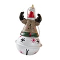 thumbnail image 4 of Decoración navideña Campana de hierro Decoraciones para árboles de Navidad Encantos colgantes Adorno colgante Figura navideña de resina para oficina B Alce, 4 of 8