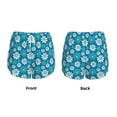 thumbnail image 5 of Xecao's Daisies Flowers for a double-layer running short for women, perfect for gym, tennis, and more, featuring a convenient pocket., 5 of 9