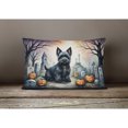 thumbnail image 2 of Carolines Treasures DAC2051PW1216 16 x 12 in. Unisex Scottish Terrier Spooky Halloween Fabric Decorative Pillow, 2 of 4