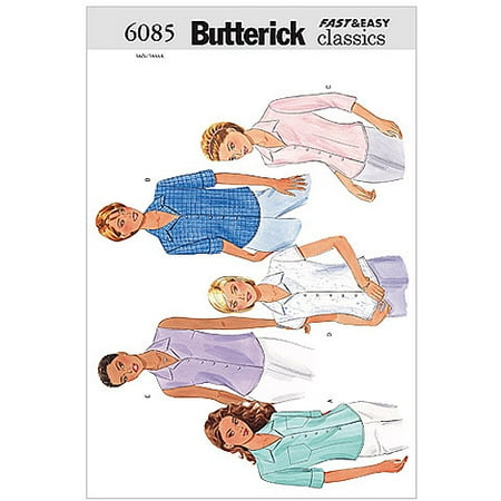 Butterick Pattern Misses' and Misses' Petite Shirt, (8, 10, 12)