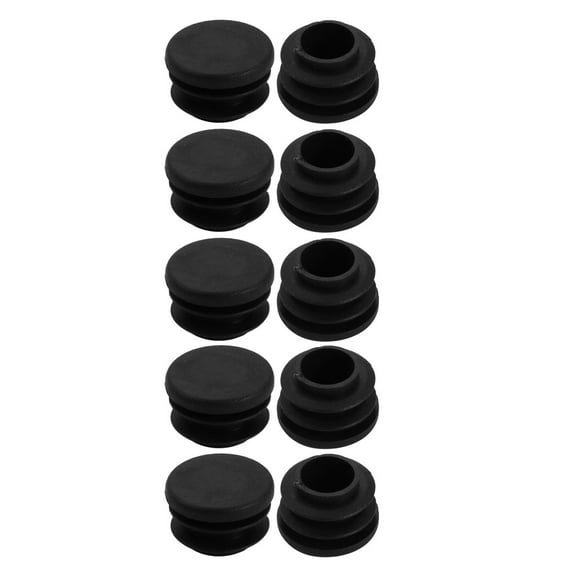 22mm Dia Chair Leg Floor Protectors Table Foot Tips Cover Cap Tube Insert 10pcs