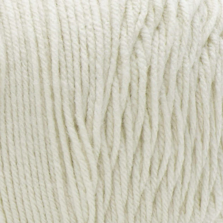 Caron One Pound Off White Yarn - 2 Pack of 454g/16oz - Acrylic - 4 Medium  (Worsted) - 812 Yards - Knitting/Crochet 
