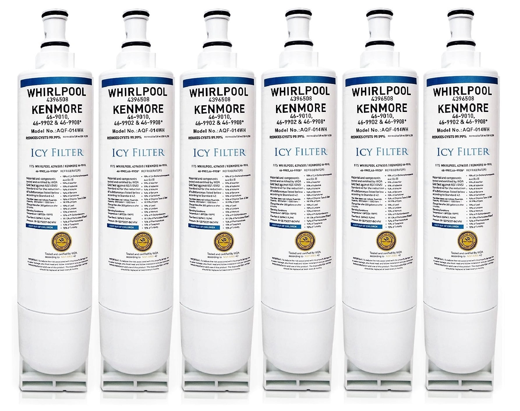 Refrigerator Water Filter Compatible with Whirlpool Fridge Water Filter