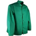 thumbnail image 1 of MAGID SparkGuard PVC-Free Flame-Resistant Cotton Jacket, 30” Long, Green, Size 4XL, 1 of 3