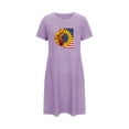 thumbnail image 3 of Shorts pour Femmes, Robe pour Femmes, Robe de Nuit Courte Surdimensionnée Imprimée Col Rond et Manches Courtes, Robe d'Été Aguichant pour Femmes, Robe à Manches Courtes pour Femmes, 3 of 6