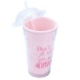 thumbnail image 4 of Taza de agua, plástico portátil, inofensivo, cubierta de sellado de 360° con pajita, taza para sorber de gran capacidad, 530ml, 4 of 8
