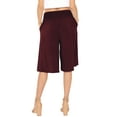 thumbnail image 3 of Stretch Is Comfort Women's and Plus Size Stretch (Rayon) Cropped Gaucho with Pockets| Small- 5x, 3 of 6