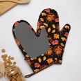 thumbnail image 4 of Hirioo Thanksgiving Turkey 1 for Silicone Oven Mitts for BBQ, Baking, Cooking, Set of 2, Heat Resistant 260℃, Non-Slip Kitchen Essentials, 4 of 6