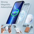 thumbnail image 3 of JETech Magnetic Silicone Case for iPhone 13 Pro 6.1-Inch, Compatible with MagSafe, Phone Cover with Camera Lens Full Protection (Blue Fog), 3 of 6