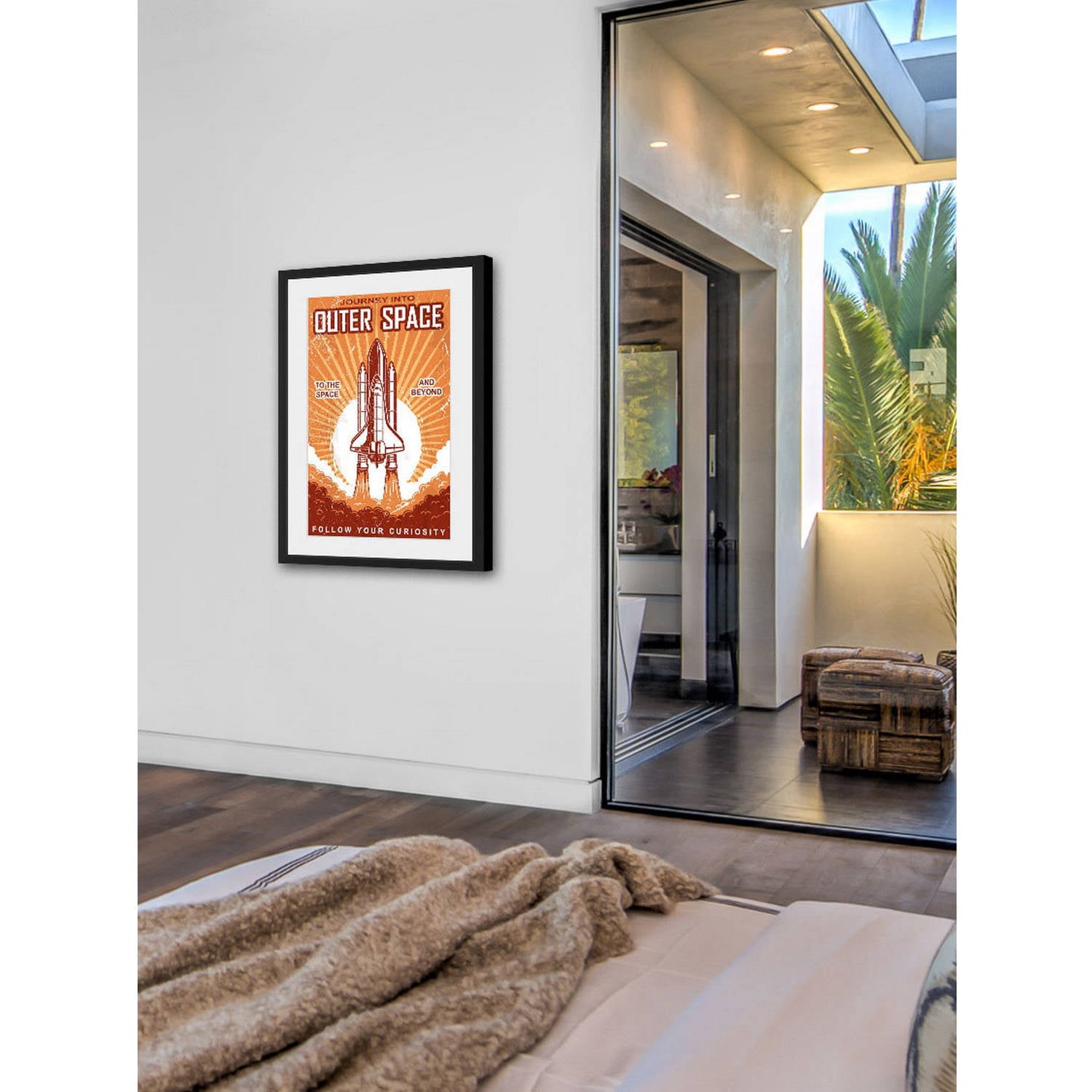 "Outer Space" Framed Painting Print