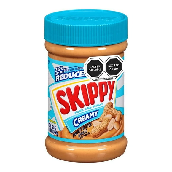 Crema de cacahuate Skippy cremosa reducida en grasa 462 g