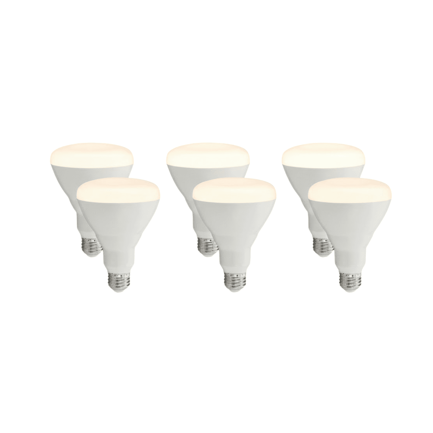 65W Equivalent White Dimmable LED Flood Light Bulbs 6 Count