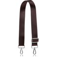 thumbnail image 1 of XINQIHANG Allzedream Grand Sangle de Remplacement pour Sac à Bandoulière Réglable, Chocolat-Argent Rigide, Grand:1.5 Po (3.8cm), Moderne, 1 of 5