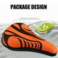 thumbnail image 4 of Opvise Bike Seat Cushion Elastic Shock Absorption Ergonomic Design Universal Thicken Seat Hip Protection Silicone Mountain Bicycle Saddle Cover Cycling Accessories, 4 of 7