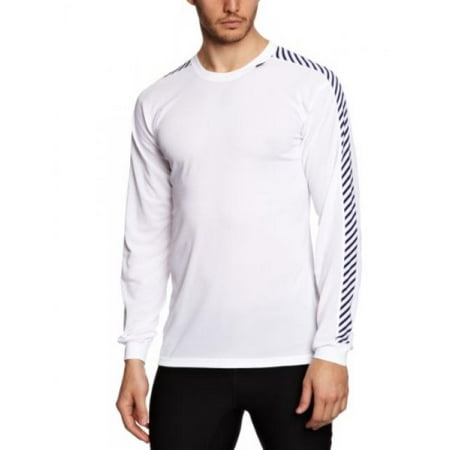 Helly Hansen Accessories - Helly Hansen Men's HH Dry Stripe Crew Top, White, Large