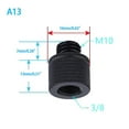 thumbnail image 1 of 2x Vis de Caméra Reflex Numérique 3/8 à M6 M8 M10 M12 pour Trépied de Projecteur, 1 of 1