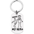 thumbnail image 1 of Llavero de papá para hombre, lindo llavero para mochila de coche, regalos para él, día del padre, cumpleaños, Navidad de hijo e hija, 1 of 5
