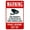 Warning Sign 4, variant on Warning This Property Protected By Video Surveillance Private Driveway Sign - 8"x12", Driveway Security Metal Decor for Business Walls, Safety Zones
