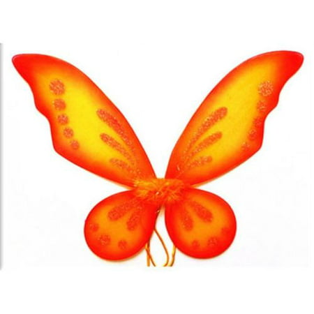 Tinkerbell Pixie Butterfly Fairy Wings Dress Up Costume - Orange